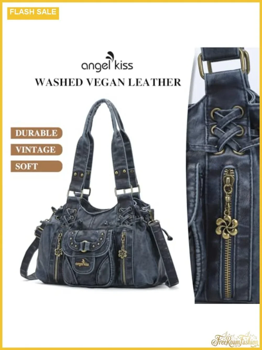 Small Hobo Bag for Women Faux Leather Shoulder Handbag with Removable Strap